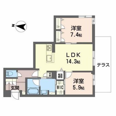 メゾン・メイの物件間取画像